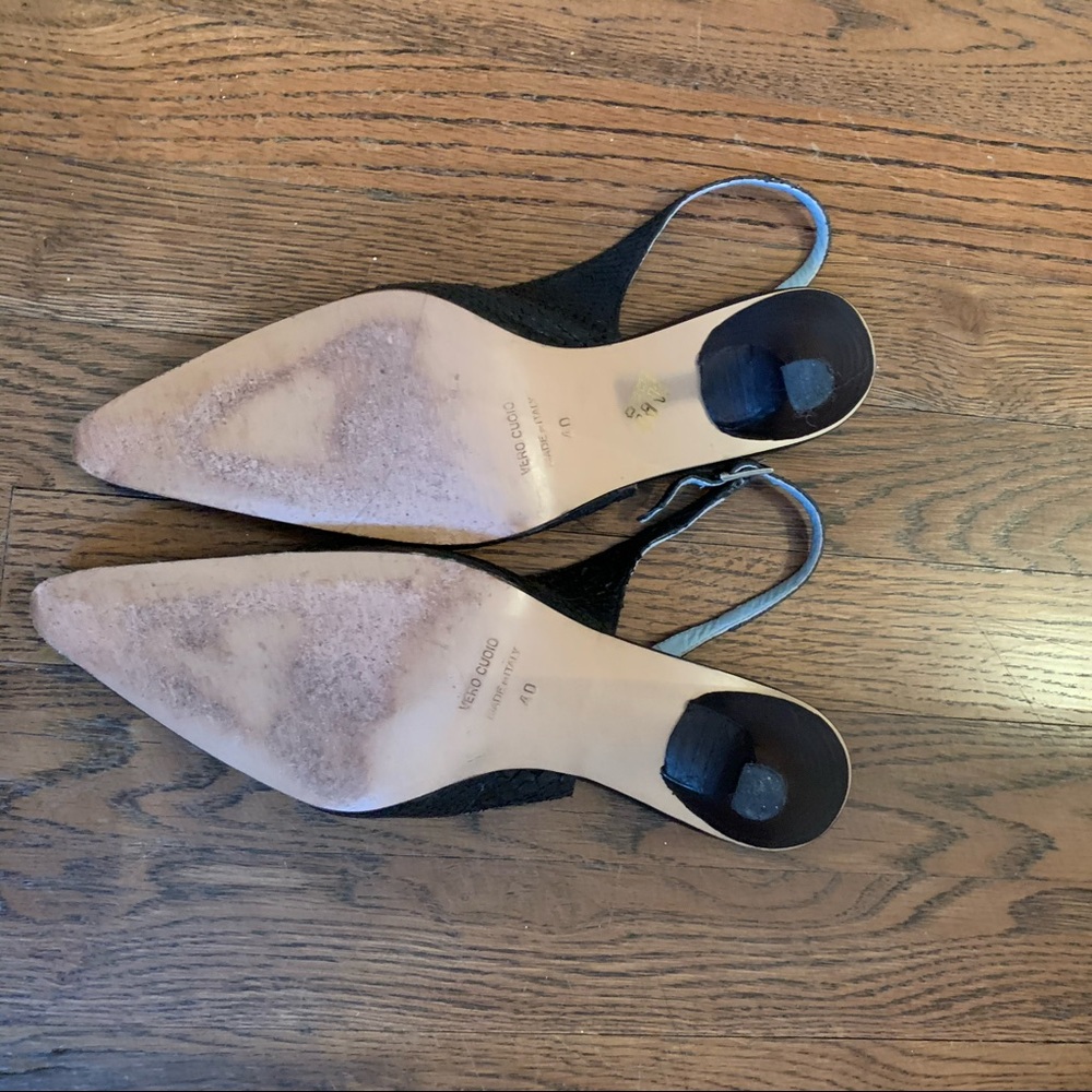 Vera cuoio Italian snake skin heels - Picture 3 of 4